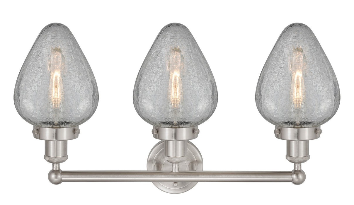 Innovations 616-3W-SN-G165 Three Light Bath Vanity, Brushed Satin Nickel