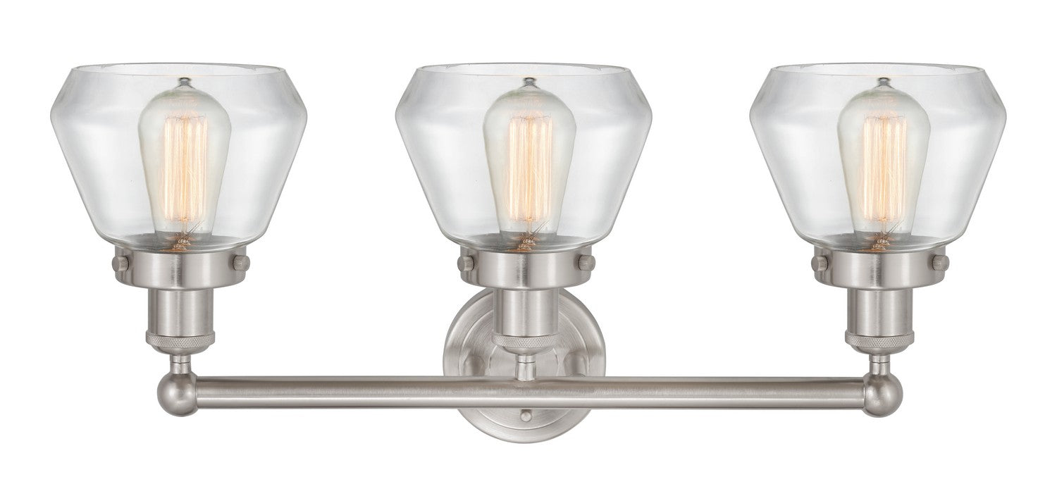 Innovations 616-3W-SN-G172 Three Light Bath Vanity, Brushed Satin Nickel