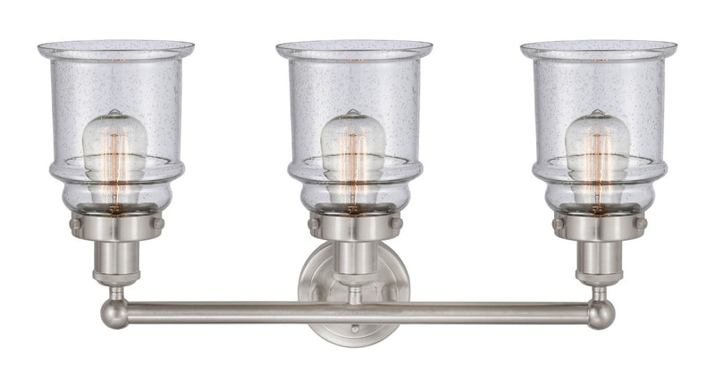 Innovations 616-3W-SN-G184 Three Light Bath Vanity, Brushed Satin Nickel