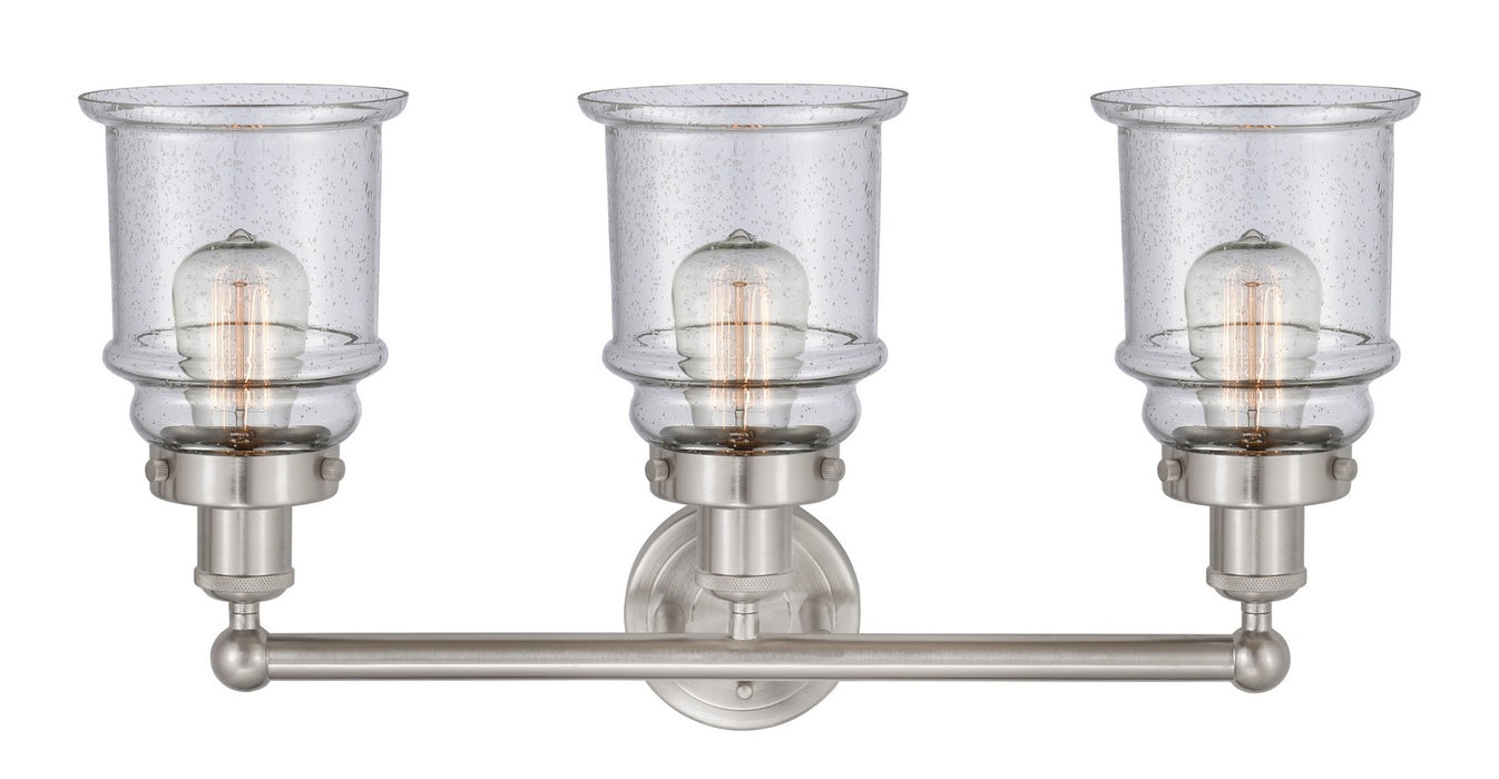 Innovations 616-3W-SN-G184 Three Light Bath Vanity, Brushed Satin Nickel