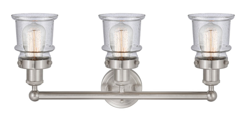 Innovations 616-3W-SN-G184S Three Light Bath Vanity, Brushed Satin Nickel