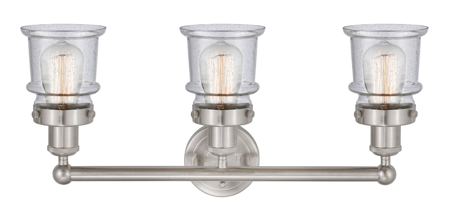 Innovations 616-3W-SN-G184S Three Light Bath Vanity, Brushed Satin Nickel