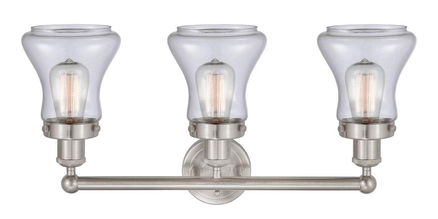 Innovations 616-3W-SN-G192 Three Light Bath Vanity, Brushed Satin Nickel