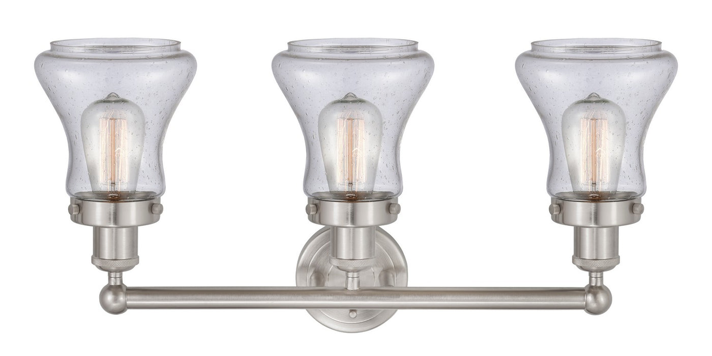 Innovations 616-3W-SN-G194 Three Light Bath Vanity, Brushed Satin Nickel