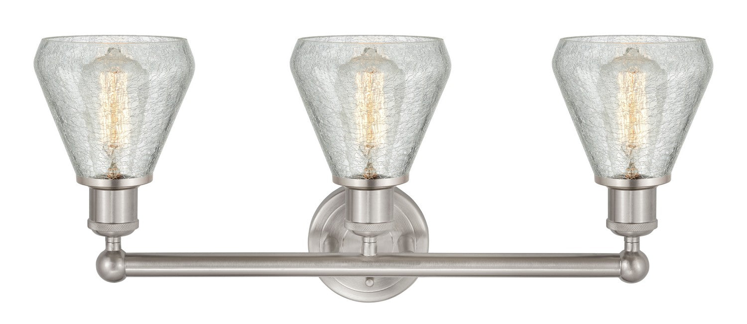 Innovations 616-3W-SN-G275 Three Light Bath Vanity, Brushed Satin Nickel
