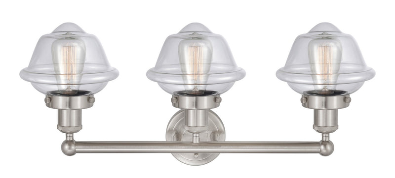 Innovations 616-3W-SN-G532 Three Light Bath Vanity, Brushed Satin Nickel