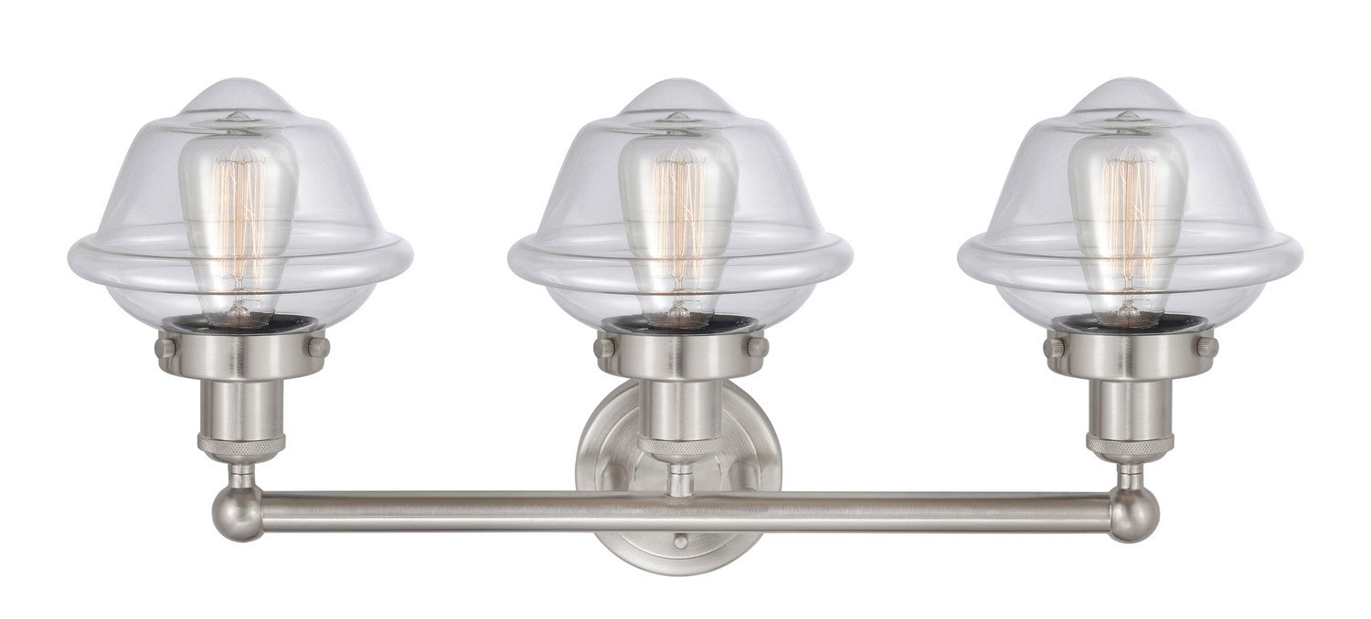 Innovations 616-3W-SN-G532 Three Light Bath Vanity, Brushed Satin Nickel