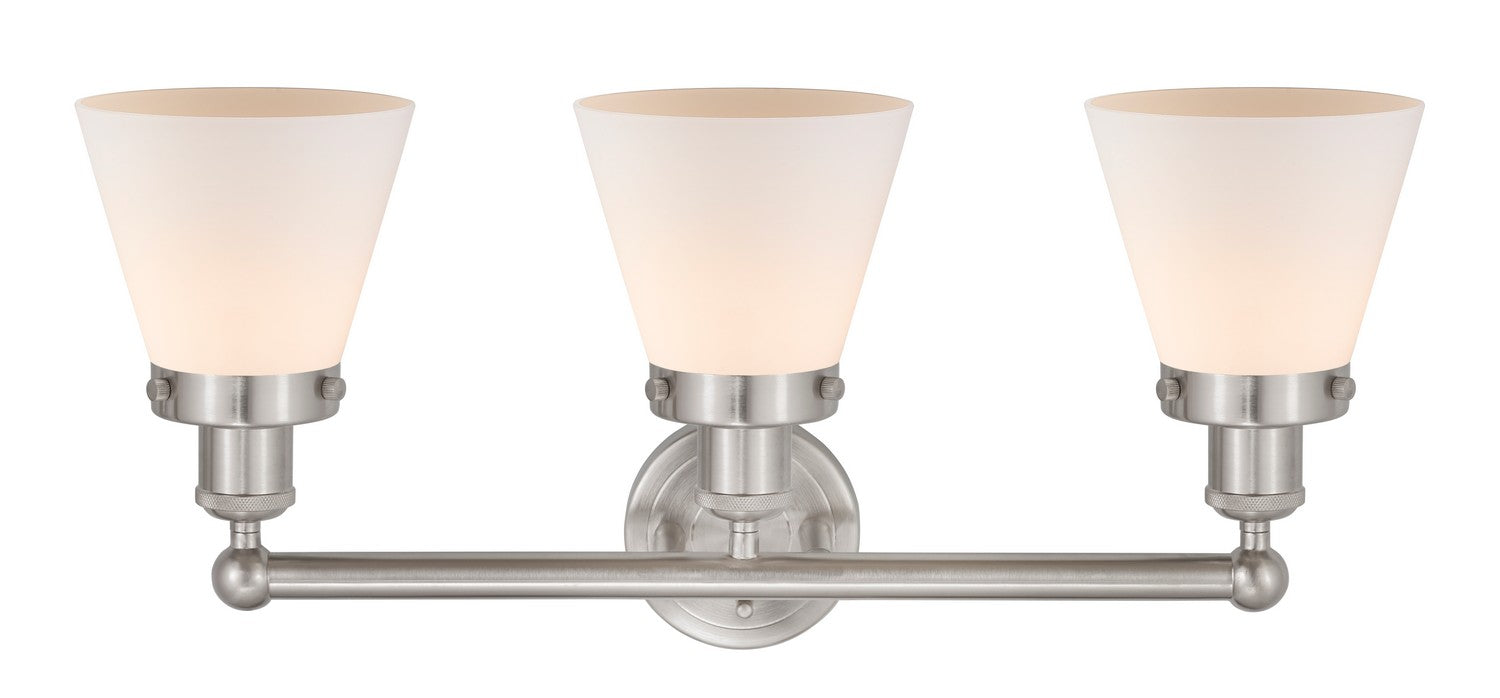 Innovations 616-3W-SN-G61 Three Light Bath Vanity, Brushed Satin Nickel