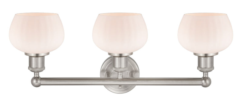 Innovations 616-3W-SN-G91 Three Light Bath Vanity, Brushed Satin Nickel