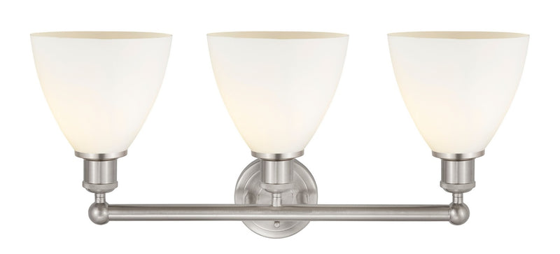 Innovations 616-3W-SN-GBD-751 Three Light Bath Vanity, Brushed Satin Nickel