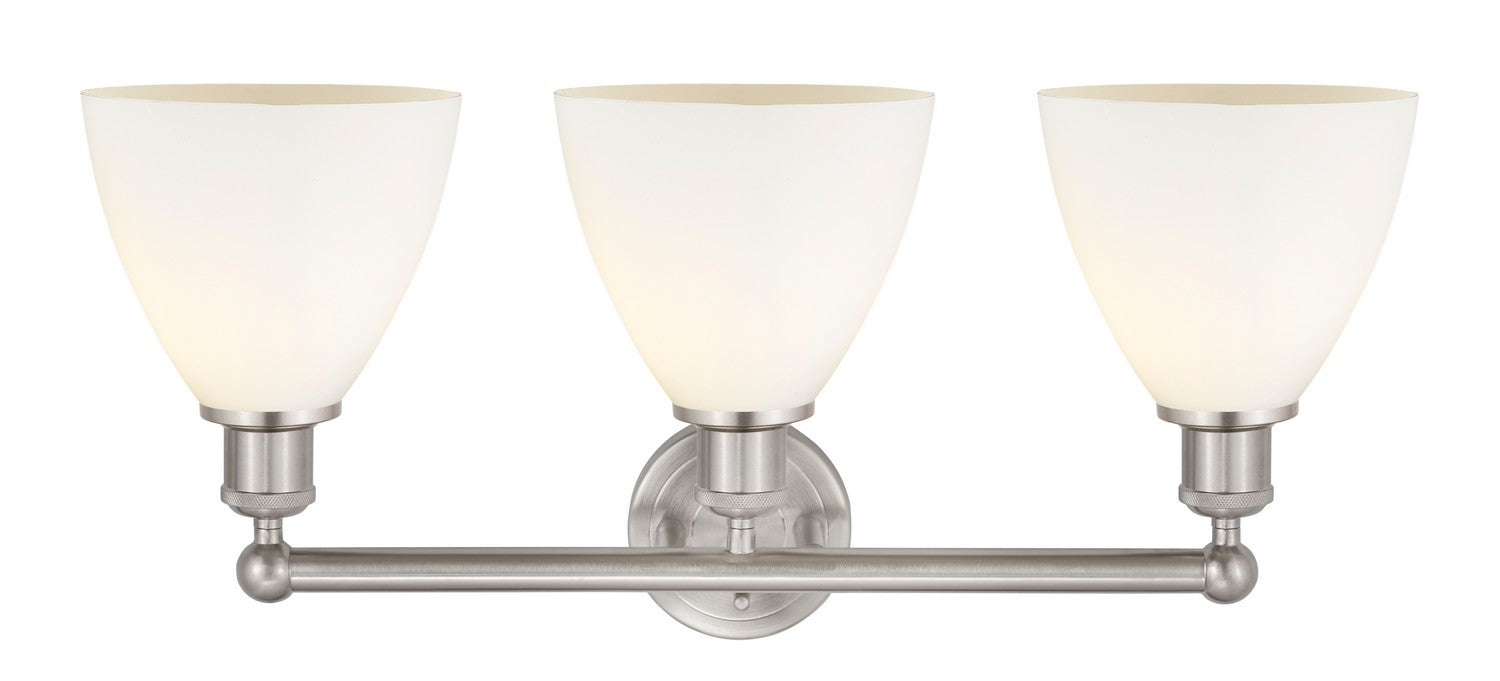Innovations 616-3W-SN-GBD-751 Three Light Bath Vanity, Brushed Satin Nickel