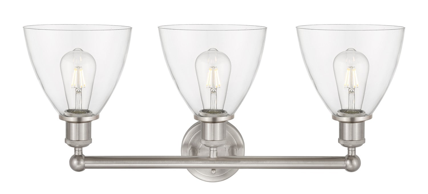 Innovations 616-3W-SN-GBD-752 Three Light Bath Vanity, Brushed Satin Nickel