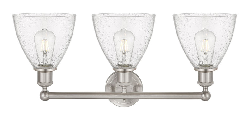Innovations 616-3W-SN-GBD-754 Three Light Bath Vanity, Brushed Satin Nickel