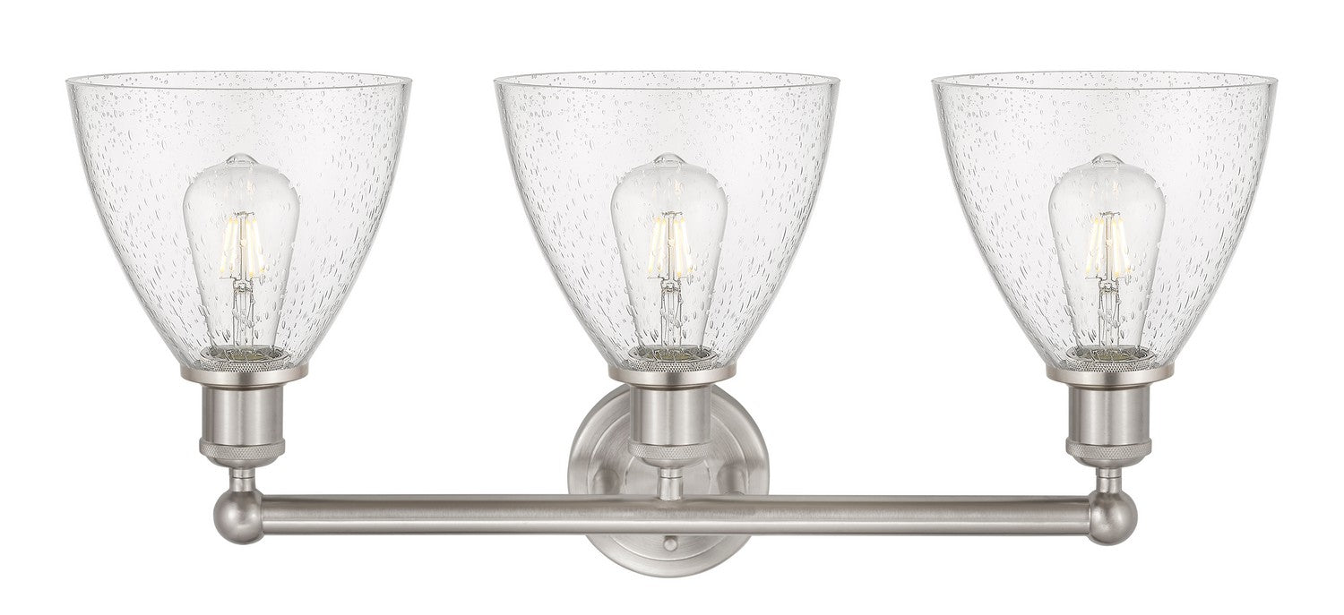 Innovations 616-3W-SN-GBD-754 Three Light Bath Vanity, Brushed Satin Nickel