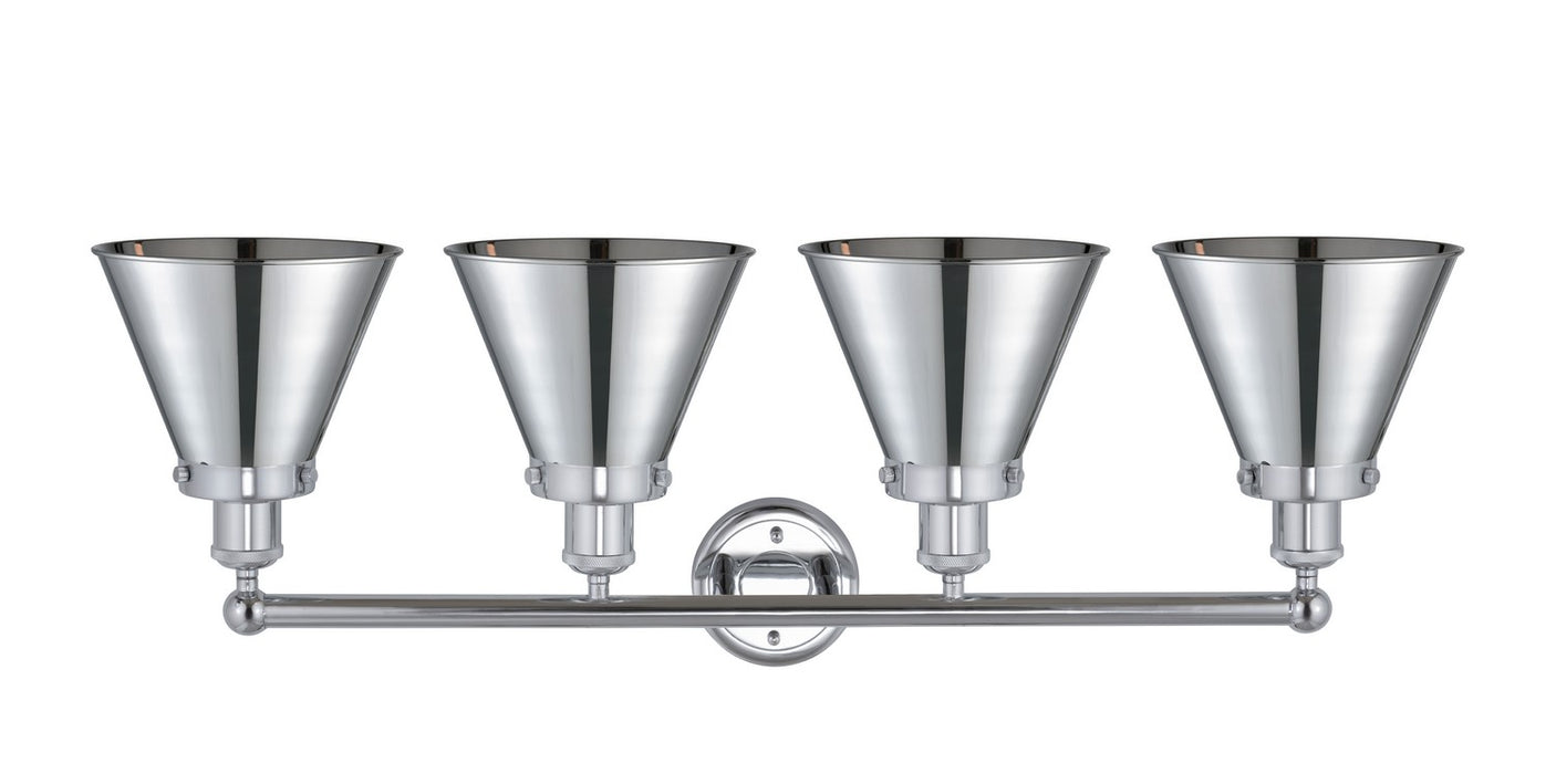 Innovations 616-4W-PC-M13-PC Four Light Bath Vanity, Polished Chrome
