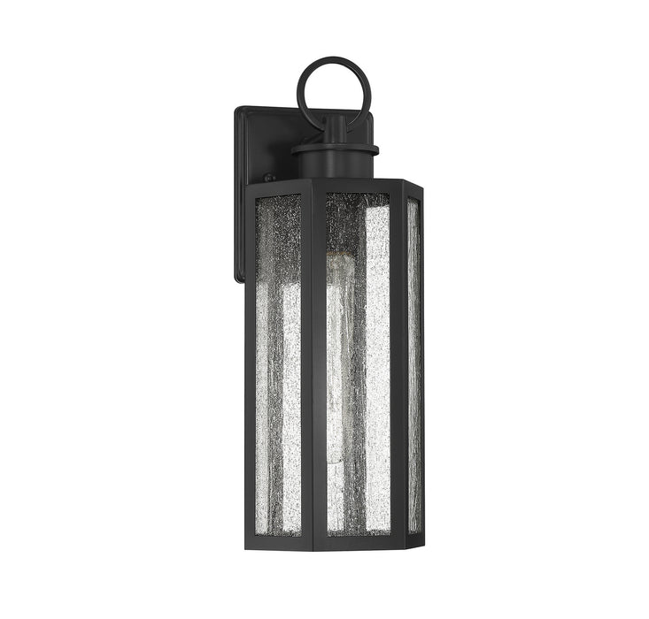 Lighting One E V6-L5-5101-BK One Light Outdoor Wall Lantern, Black