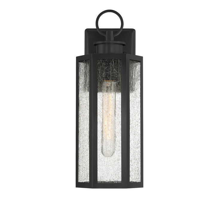 Lighting One E V6-L5-5101-BK One Light Outdoor Wall Lantern, Black