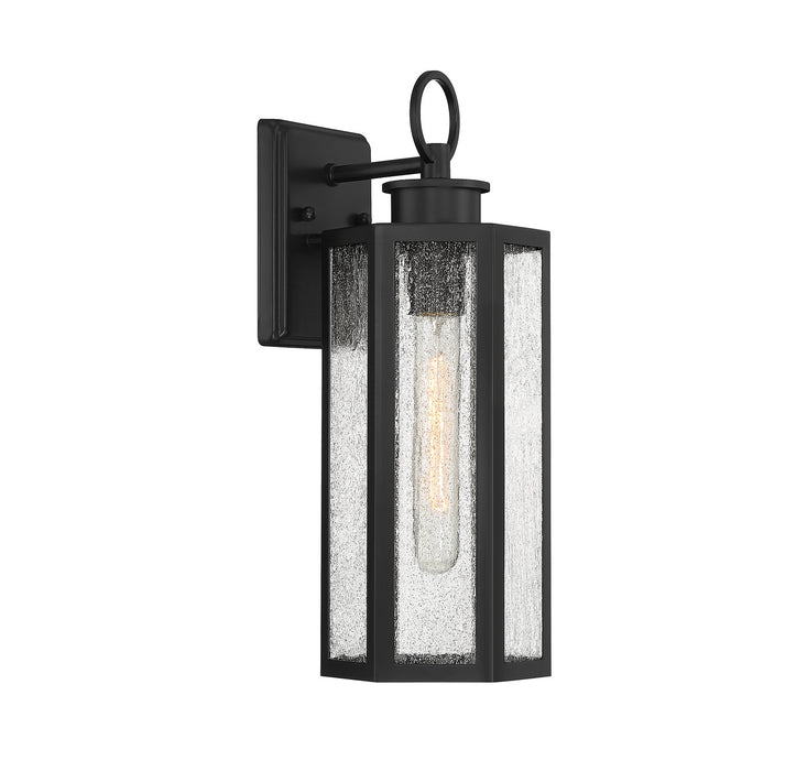 Lighting One E V6-L5-5101-BK One Light Outdoor Wall Lantern, Black