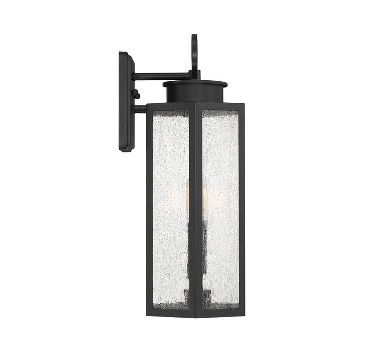 Lighting One E V6-L5-5102-BK Two Light Outdoor Wall Lantern, Black