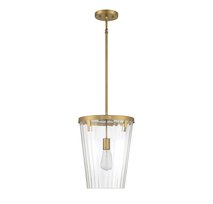 Lighting One E V6-L7-2322-1-322 One Light Pendant, Warm Brass
