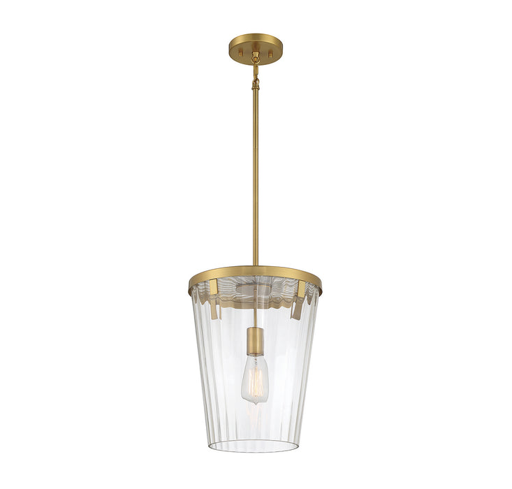 Lighting One E V6-L7-2322-1-322 One Light Pendant, Warm Brass