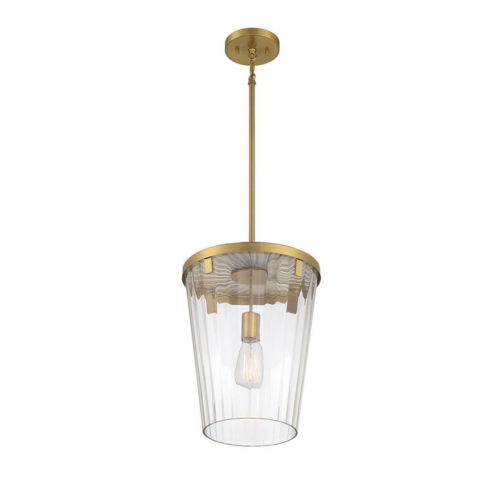 Lighting One E V6-L7-2322-1-322 One Light Pendant, Warm Brass