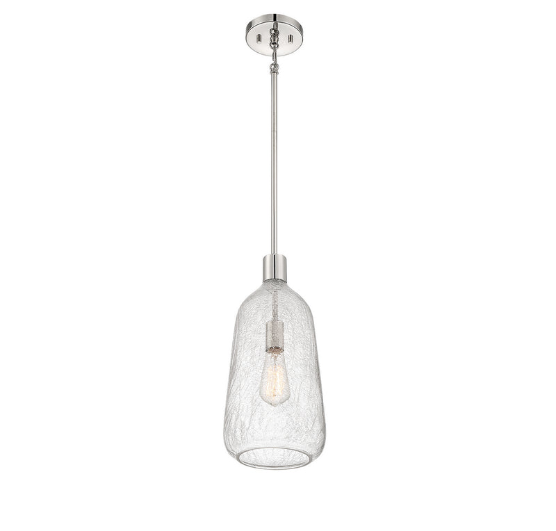 Lighting One E V6-L7-4801-1-109 One Light Pendant, Polished Nickel