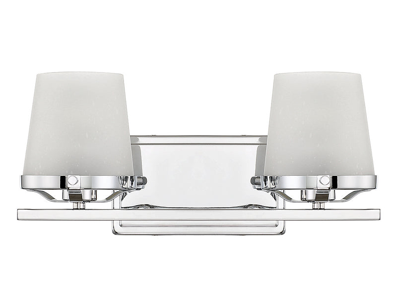 Lighting One E V6-L8-5250-2-11 Two Light Bathroom Vanity, Polished Chrome