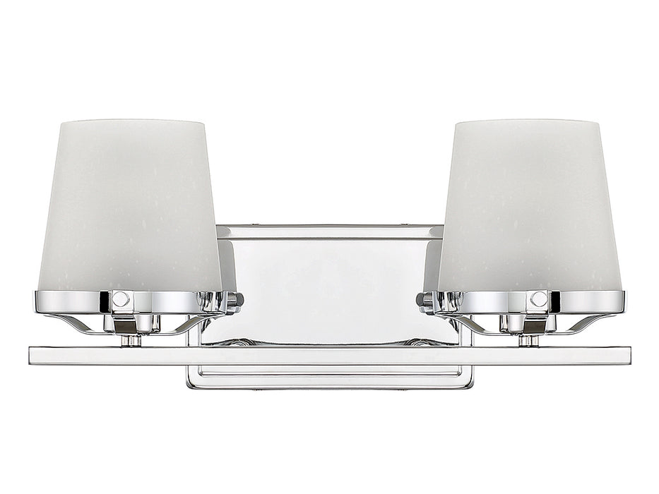 Lighting One E V6-L8-5250-2-11 Two Light Bathroom Vanity, Polished Chrome