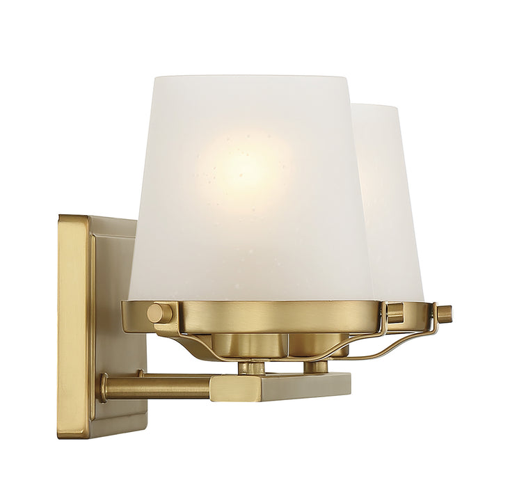Lighting One E V6-L8-5250-2-322 Two Light Bathroom Vanity, Warm Brass