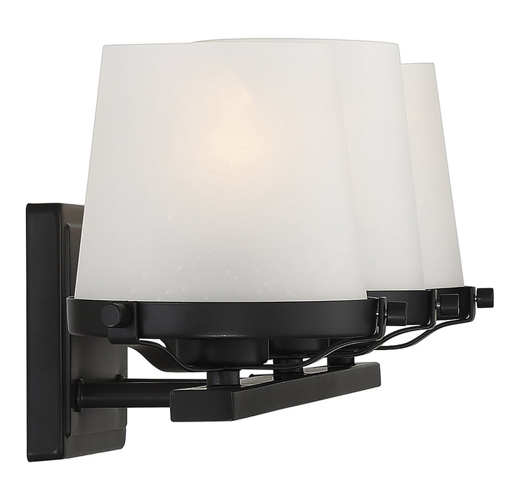 Lighting One E V6-L8-5250-3-BK Three Light Bathroom Vanity, Matte Black