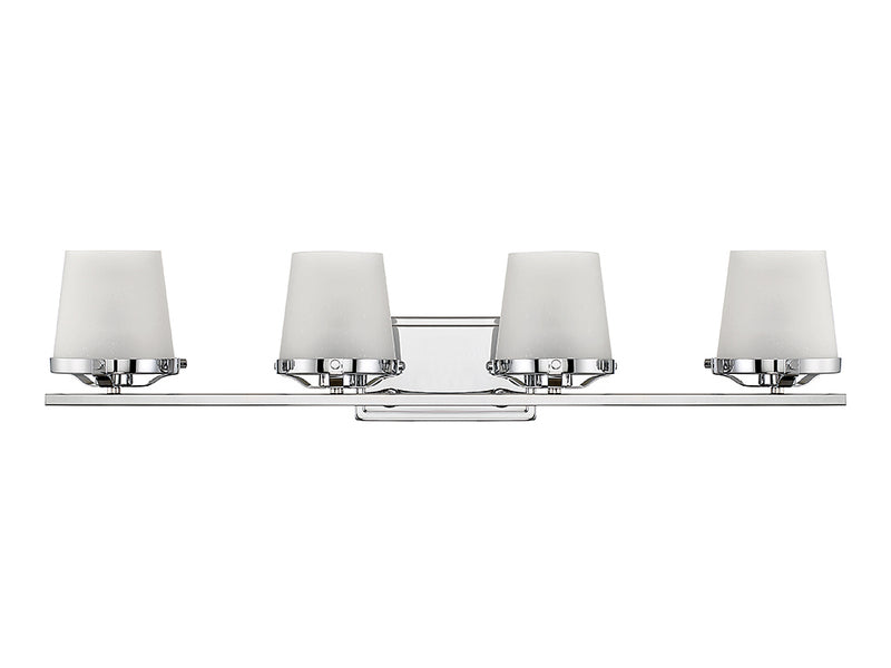 Lighting One E V6-L8-5250-4-11 Four Light Bathroom Vanity, Polished Chrome