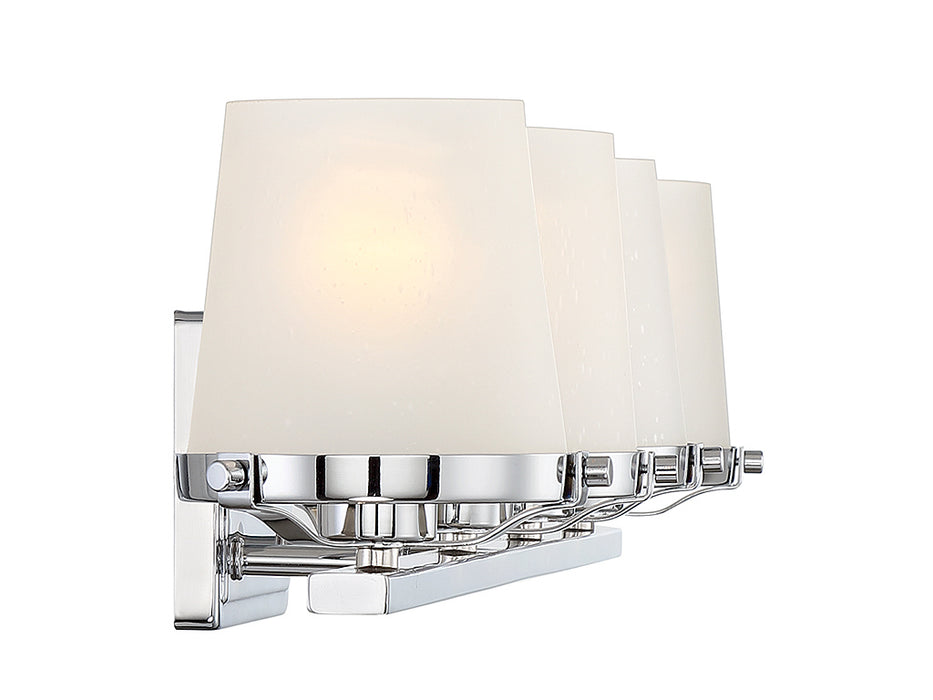 Lighting One E V6-L8-5250-4-11 Four Light Bathroom Vanity, Polished Chrome