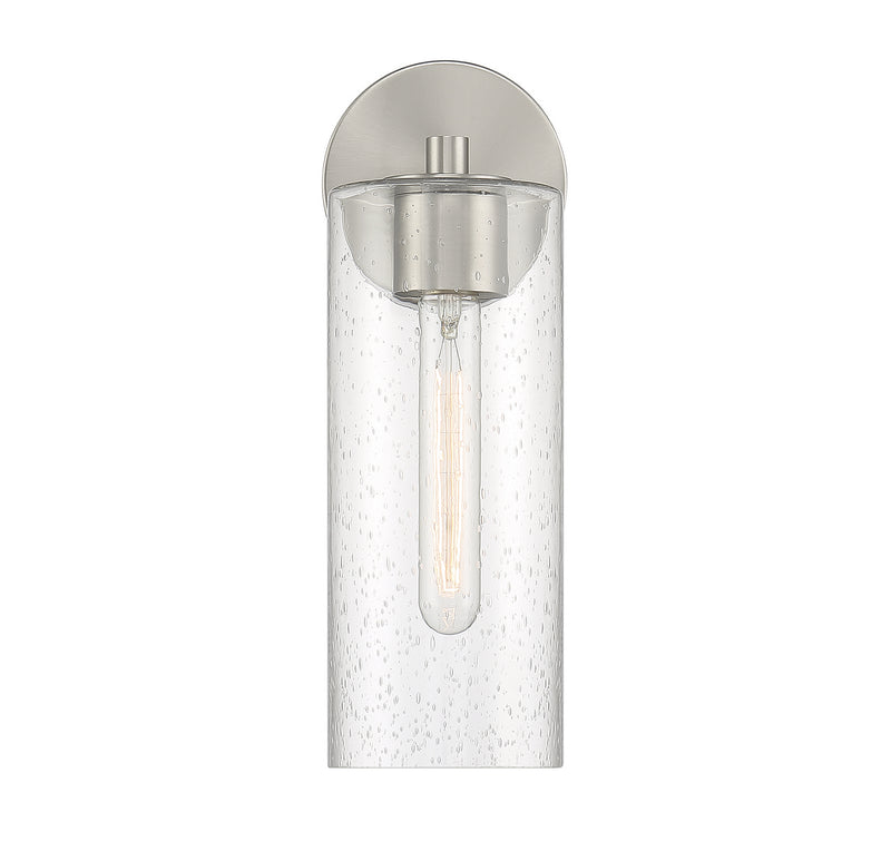 Lighting One E V6-L9-2460-1-SN One Light Wall Sconce, Satin Nickel