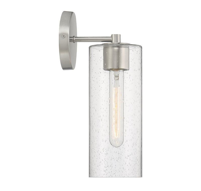 Lighting One E V6-L9-2460-1-SN One Light Wall Sconce, Satin Nickel