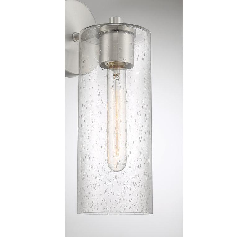 Lighting One E V6-L9-2460-1-SN One Light Wall Sconce, Satin Nickel