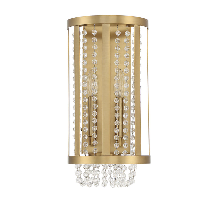 Lighting One E V6-L9-3203-2-322 Two Light Wall Sconce, Warm Brass