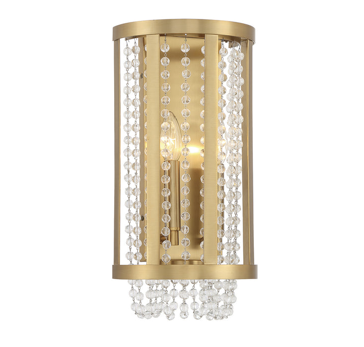 Lighting One E V6-L9-3203-2-322 Two Light Wall Sconce, Warm Brass