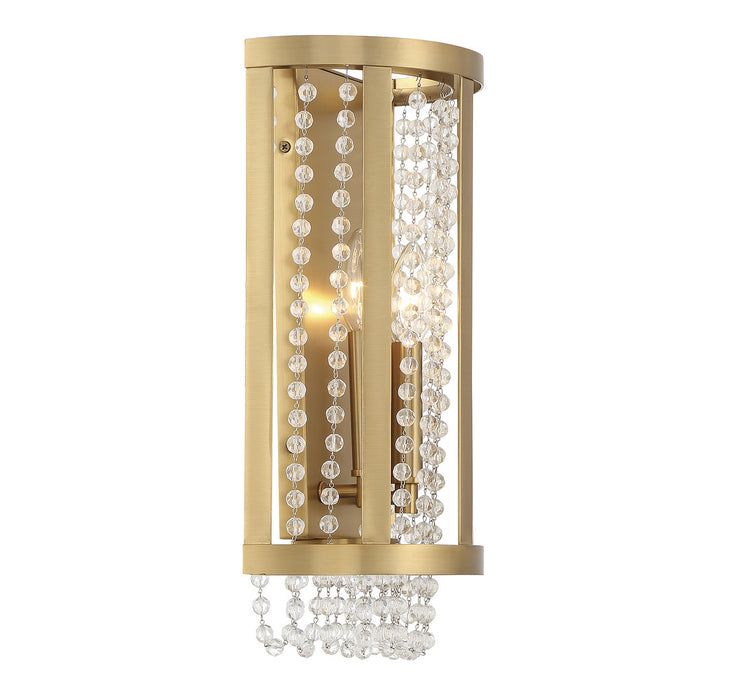 Lighting One E V6-L9-3203-2-322 Two Light Wall Sconce, Warm Brass