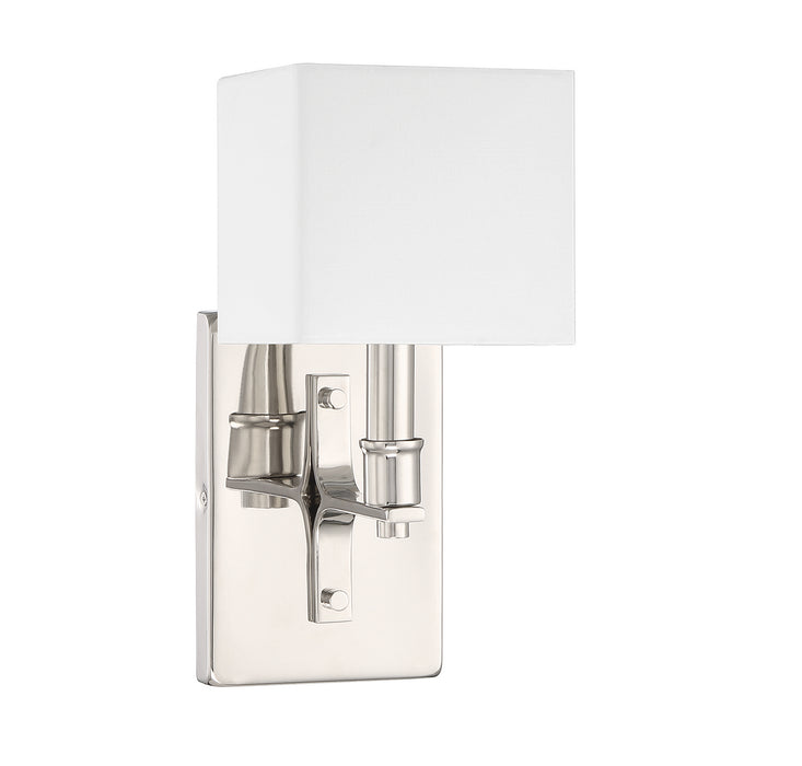 Lighting One E V6-L9-8550-1-109 One Light Wall Sconce, Polished Nickel