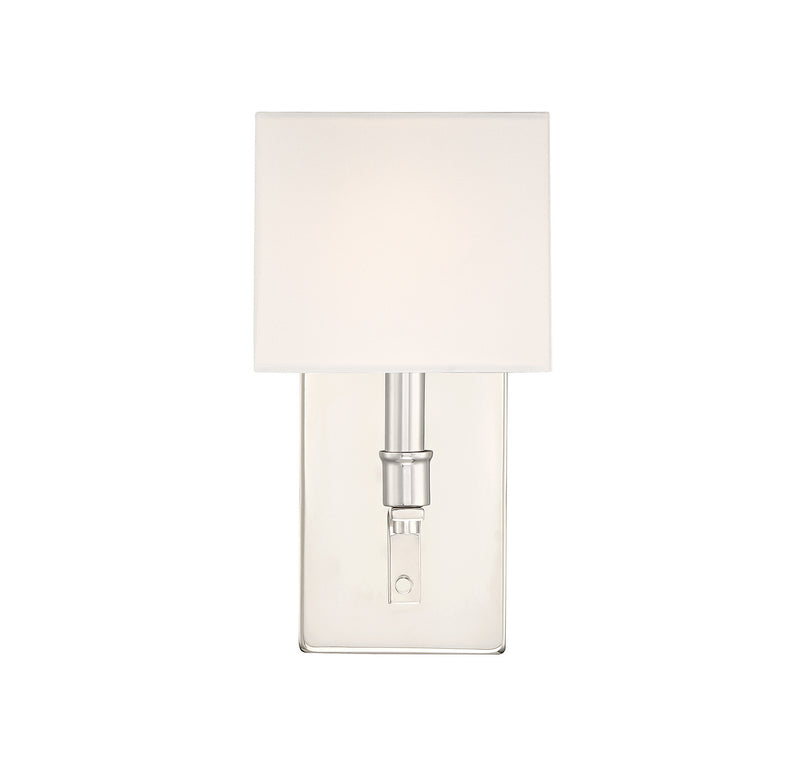 Lighting One E V6-L9-8550-1-109 One Light Wall Sconce, Polished Nickel