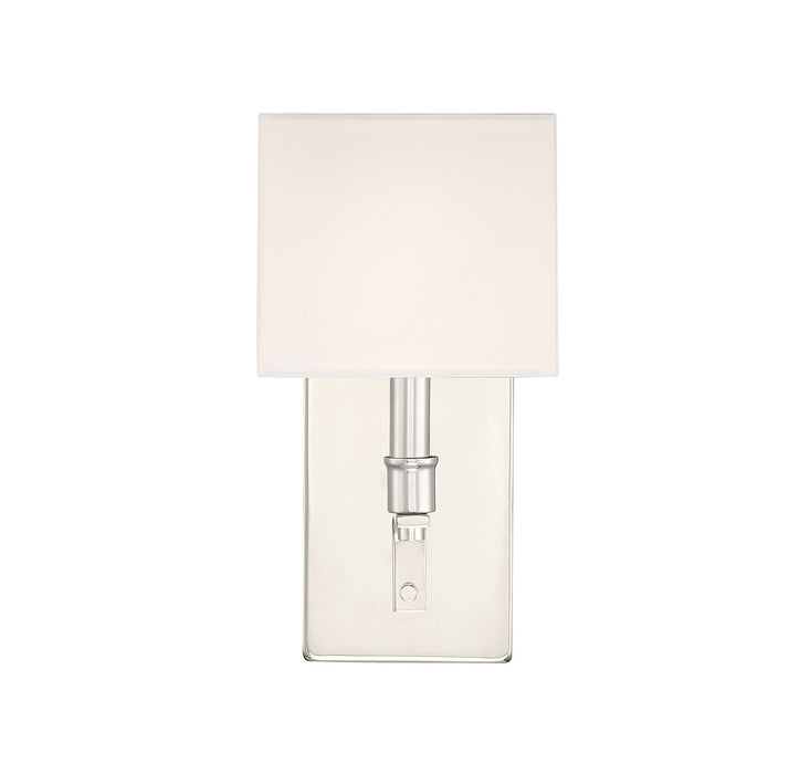 Lighting One E V6-L9-8550-1-109 One Light Wall Sconce, Polished Nickel