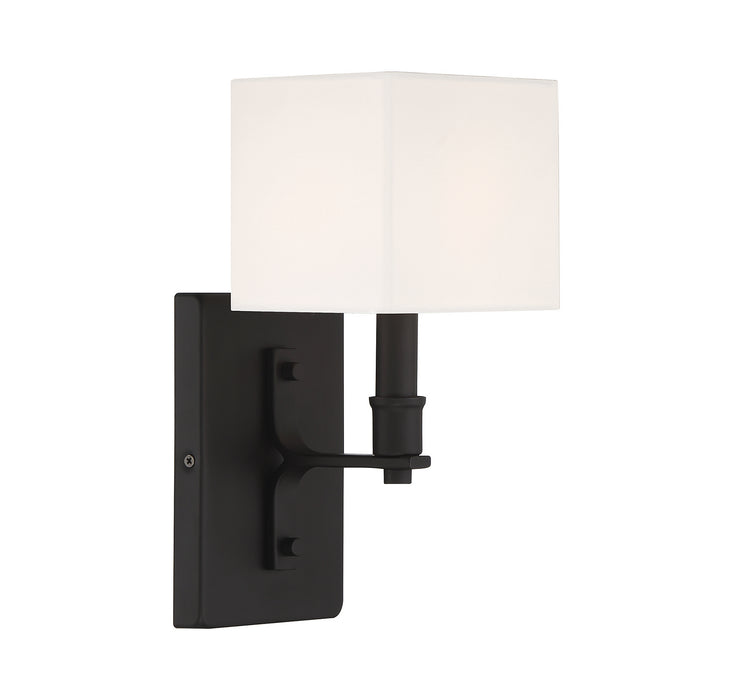 Lighting One E V6-L9-8550-1-89 One Light Wall Sconce, Matte Black