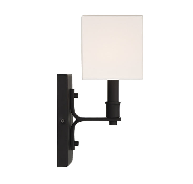 Lighting One E V6-L9-8550-1-89 One Light Wall Sconce, Matte Black