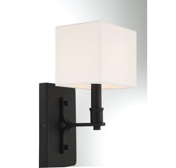Lighting One E V6-L9-8550-1-89 One Light Wall Sconce, Matte Black