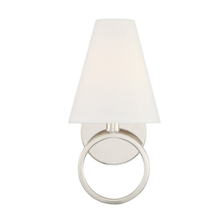 Lighting One E V6-L9-9150-1-109 One Light Wall Sconce, Polished Nickel