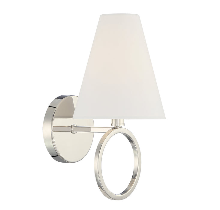 Lighting One E V6-L9-9150-1-109 One Light Wall Sconce, Polished Nickel