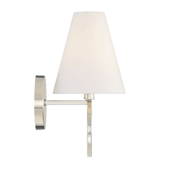 Lighting One E V6-L9-9150-1-109 One Light Wall Sconce, Polished Nickel