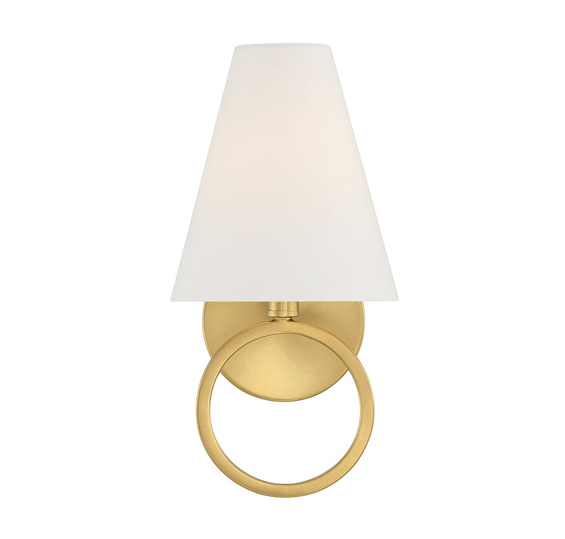 Lighting One E V6-L9-9150-1-322 One Light Wall Sconce, Warm Brass