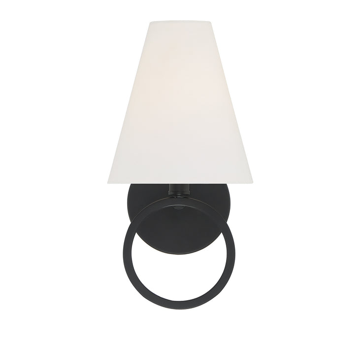 Lighting One E V6-L9-9150-1-89 One Light Wall Sconce, Matte Black